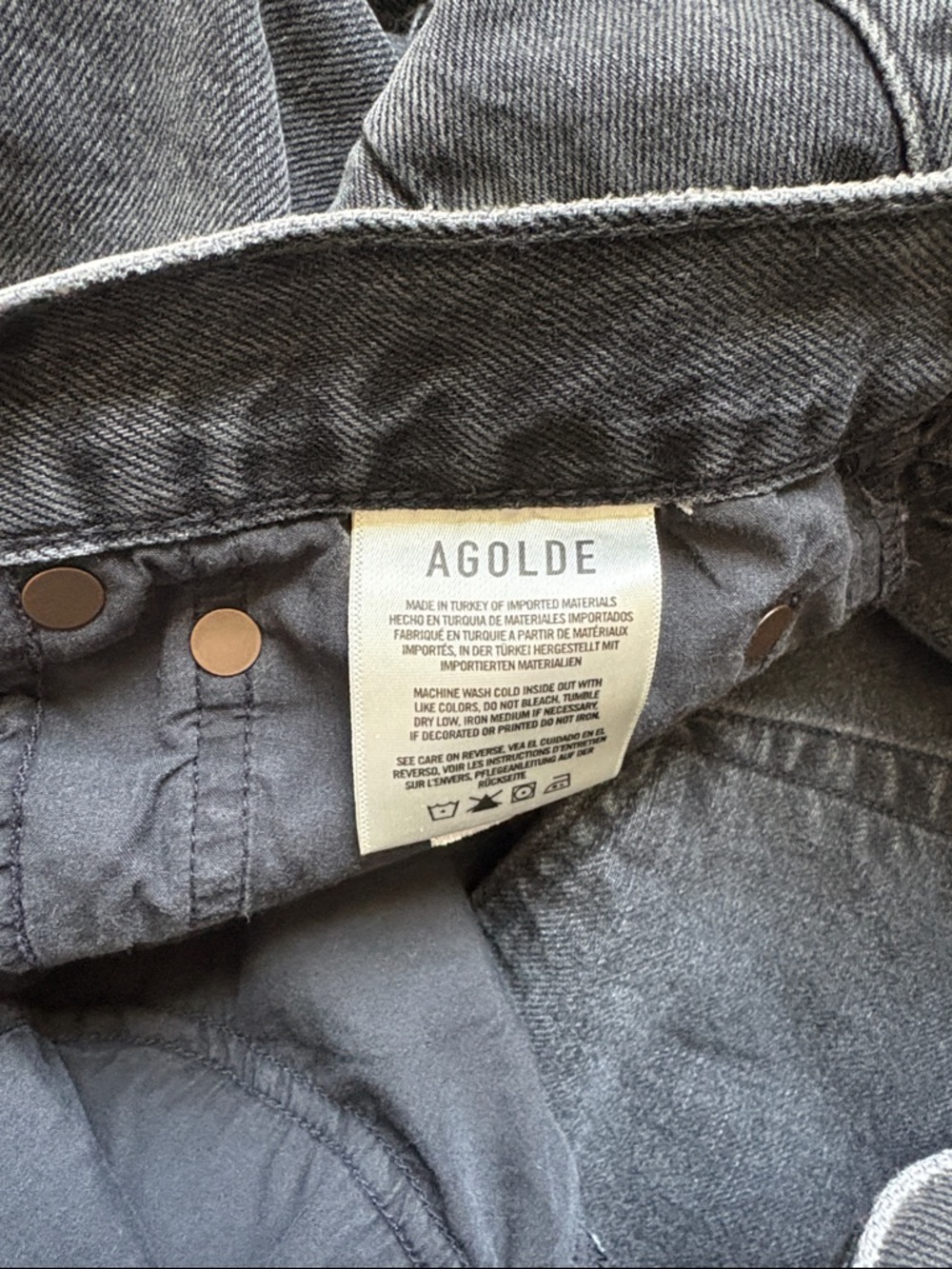 Agolde Parker Shorts - High-Rise Denim Cutoff Shorts - Picture 7 of 8